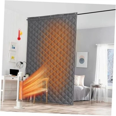 Thermal Insulated Curtain for Winter Bundle Blackout Door Curtain  - Image 1 of 4