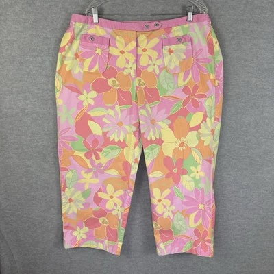 Pantalones Cortos Sigrid Olsen Mujer 20W Rectos Pastel Floral Retro DEFECTUOSOS Foto 1 de 4