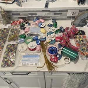 Huge lot of arts and crafts ribbons bags and more - Picture 1 of 14