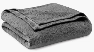 Matouk #M107 Pacific Charcoal Twin Coverlet 70"x 92" New - Image 1 of 2