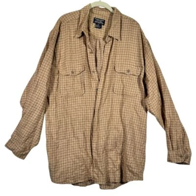 MOOSE CREEK Franela Abotonada Talla 2XL Mezcla Algodón Lana Patrón Pata de Gallo Foto 1 de 4