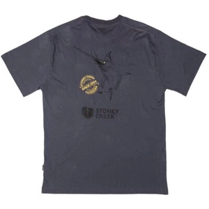 Stoney Creek Mens Apex Predator T-Shirt Dark Grey L - Picture 1 of 3