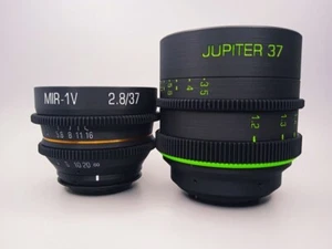 ๐ธ Set di obiettivi Cinema Rehouse - 37 mm e 135 mm Mir-1 e Jupiter-37 Sony attacco E Alpha - Foto 1 di 16