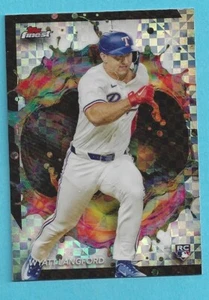2024 Topps Finest Checkerboard Refractor Rare Rookie  WYATT LANGFORD Rangers 226 - Picture 1 of 2