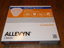 ALLEVYN Ag Sacrum 17,0 x 17,0 cm Haftender antimikrobieller Schaumverband NEU
