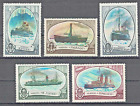 RUSSIA,USSR:1976 SC#4532-36 MNH Icebreakers s103/AF1959