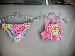 New Wonder Nation Girls Top Bottom Swim Suit 2XL Girls 18 Swim - Picture 1 of 13