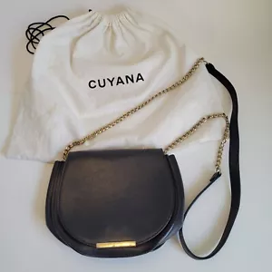 Mini bolso de mano Cuyana de cuero negro hecho en Italia ¡Gran descripción! - Imagen 1 de 24