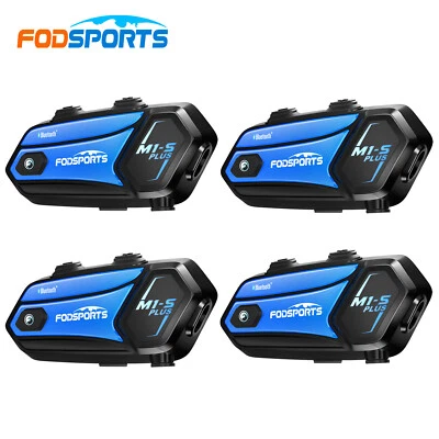 10 Riders 2000m Motorcycle Intercom Helmet Bluetooth Headset with FM M1-S Plus - Image 1 of 4