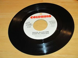 DAVID ALLAN COE-STAND BY YOUR MAN  B/W-SAME,S/S,PROMO - Picture 1 of 1