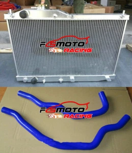 Alu Radiator + BLUE Hose For Honda S2000 AP1 AP2 F20C/F22C1 2.0/2.2L 2000-2009 - Picture 1 of 9