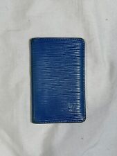 Louis Vuitton Blue Epi Cardholder Pocket Organizer