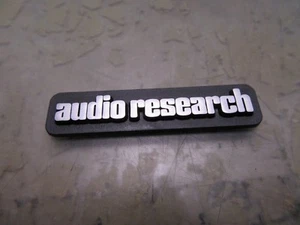 audio research nameplate tag adhesive back name plate [4*Q-7] - Picture 1 of 3