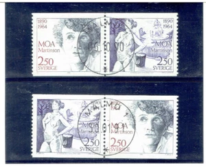 SWEDEN 1990 Moa Martinson (Pairs) FU CV $4.50 - Picture 1 of 1