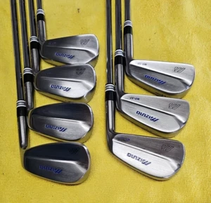 RESTORED MIZUNO MP 37 4-PW BRUSHED CHROME SPINE ALIGNED KBS $-TAPER STIFF - Picture 1 of 10
