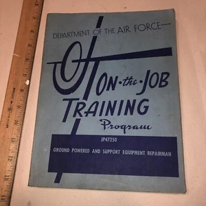 vintage US Air Force On The Job Training Program JP47250 - Picture 1 of 5