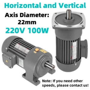22mm Shaft 100W 220V Speed Adjustable Reduction Gear Motor Three-phase Variable - Picture 1 of 11