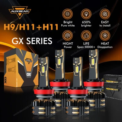 For Chevy Malibu 2004-2012 GX LED Headlight Bulbs High&Low Beam Combo Kit 6500K - Image 1 of 4