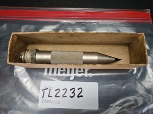 STARRETT #177C STEEL PLUMB BOB 6" SOLID STEEL W/BOX (TL2232) - Picture 1 of 8