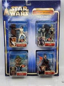 STAR WARS Attack of the Clones Padme Amidala, C-3PO, Kit Fisto & Shak Ti 4-Pack - Picture 1 of 8