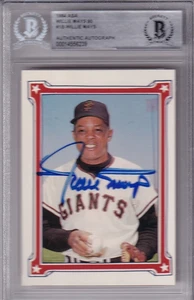 BECKETT WILLIE MAYS SIGNED 1984 ASA-RGI THE WILLIE MAYS STORY TRADING CARD #1 39 - Picture 1 of 2
