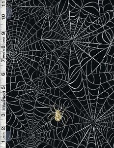 Boo Oreo Spider & Spiderwebs by Hoffman Fabrics bty