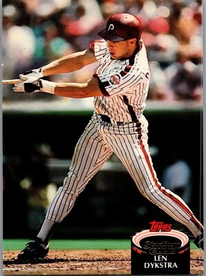 1992 Topps Stadium Club Baseball - #470 Lenny Dykstra - Image 1 of 2
