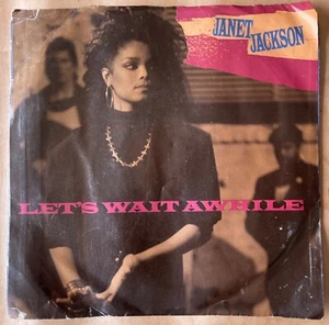 JANET JACKSON LET'S WAIT AWHILE ~ PRETTY BOY 7" 1987 ( VG+/ G) - Foto 1 di 4