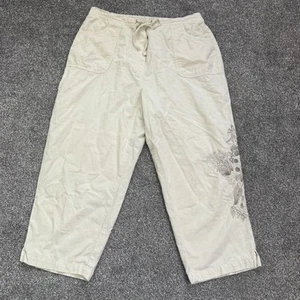 Y2K vintage lightweight cropped trousers - Picture 1 of 6