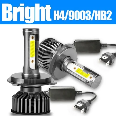 Pair H4 LED Headlight Bulbs Hi/Lo Beam For Nissan X-trail Xtrail T30 2001-2007 - image 1 of 4