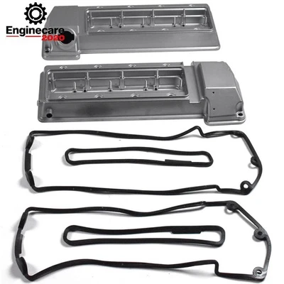 Cubierta de válvula de motor izquierda y derecha 2 piezas para BMW 540i E39 740i 740iL1998-2001 E38 Foto 1 de 4