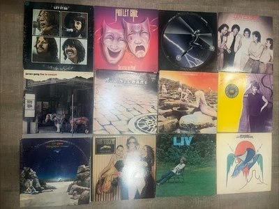 Lot Of 24 Classic/Hard Rock Vinyl: Motley Crue, Eagles,Zepplin,Beatles,Elton - Image 1 of 4