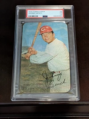 1970 年 Topps 棒球 8 超级约翰尼长凳红人名人堂 PSA 1.5 FR — 第 1/2 张图片