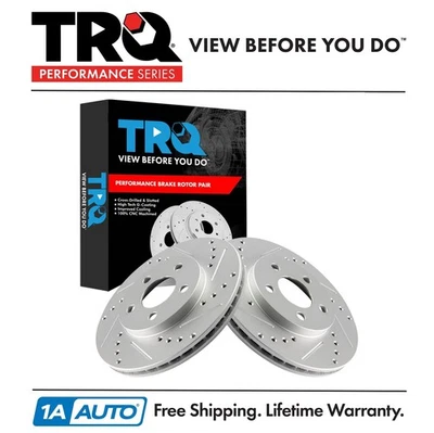 Juego de rotores de freno delanteros TRQ para Dodge Neon 2000-2005 Plymouth 2000-2001 Foto 1 de 4
