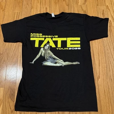 Camiseta Tate McRae Miss Possessive Tour 2025 Negra Mercancía de Concierto Nueva - Talla M Foto 1 de 4