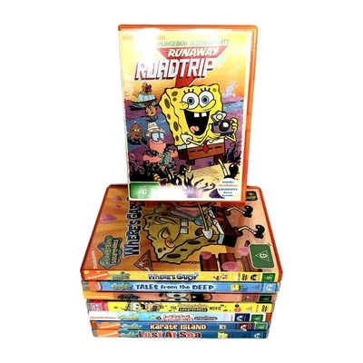 Spongebob Squarepants 8 x DVD Kid's Gift Set, Nickelodeon Animation, Region 4 - Image 1 of 4