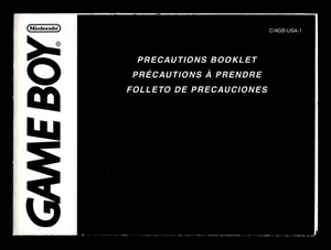 Nintendo Game Boy Advance Precautions Booklet [C/AGB-USA-1] - Bild 1 von 2