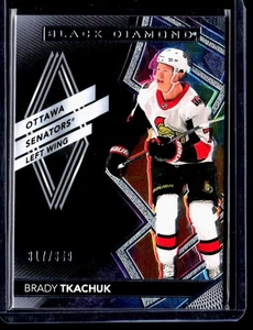 2020-21 Upper Deck Black Diamond Brady Tkachuk Ottawa Senators 317/349 #BDB-BT - Picture 1 of 2
