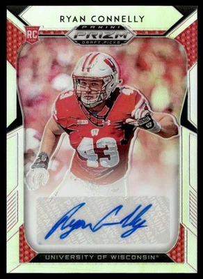 2019 Panini Prizm Draft Picks Silver Auto Ryan Connelly RC #174 - Image 1 of 2
