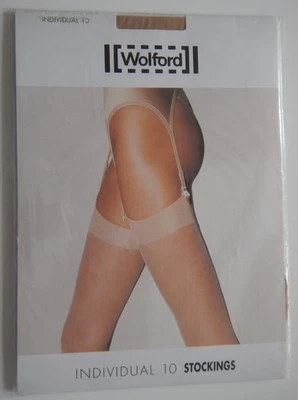 NEU Wolford INDIVIDUAL 10 STOCKINGS 10 den Fb gobi Gr. XS OVP - Bild 1 von 4