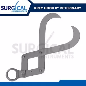 Krey Gancio 8" Strumenti Chirurgici Veterinari Acciaio Inox Grado Tedesco - Foto 1 di 3