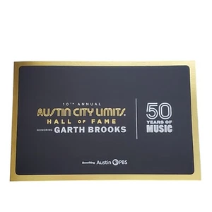 Garth Brooks Austin City Limits 10th Annual ACL Honor Hall Of Fame Event Program - Bild 1 von 6