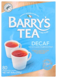 Barry'S Tea Bags, Decaffeinated, 80 Count Pack of 3 - Picture 1 of 4