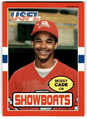 1985 Topps USFL Mossy Cade Memphis Showboats #67 - Image 1 of 2