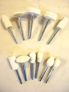 Woolen Mounted Buffing Points, 11 pc Set, SE-WP11, New, Free Shipping - Picture 1 of 5