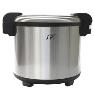 SPT Heavy Duty Rice Warmer 80-Cup 21.1-Qt Non-Stick w/ Stainless Steel Body
