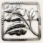 Silver Dane Craft Designer Brooch Vintage Flower 925 Sterling Silver 1 1/2"