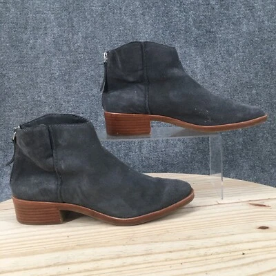 Dolce Vita Botas Mujer 9.5 Tanis Botines Tacones Informales Gris Gamuza Cremallera Foto 1 de 4