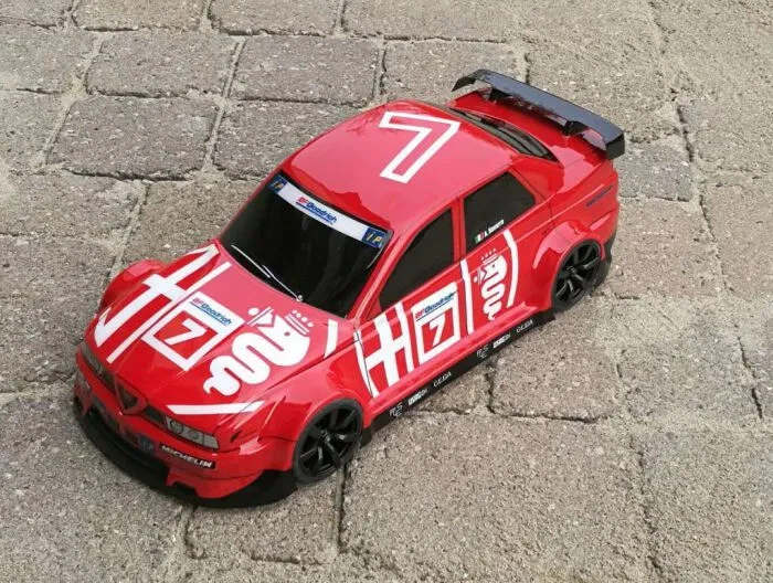0413 Carrozzeria Body Rc 1/10 Alfa Romeo 155 DTM +spoiler - Bild 1 von 4