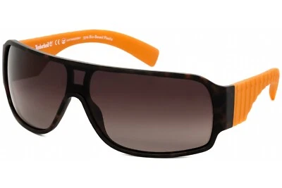 Nuevas gafas de sol Timberland TB9216 52H rectangulares envolventes mate oscuro Habana auténticas Foto 1 de 2